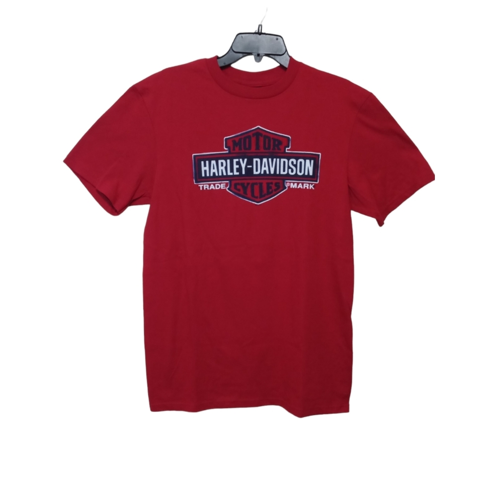 Harley-Davidson Red Bar & Shield Logo Shirt Grand Canyon AZ Men's Medium